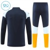 Barn Real Madrid Trainings Sweatshirt Kvarts-Dragkedja 2024-25 Navy